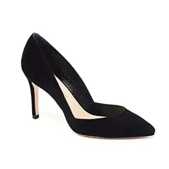 LOEFFLER RANDALL SUEDE JOLIE PUMP BLACK KID - Picture 2 of 8